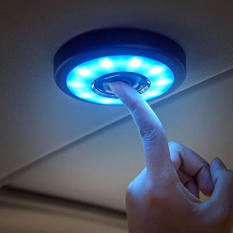 Usb Recarregável Interior Do Carro Led Trunk Cargo Area Light Luz de leitura do carro Regulável Luz de humor Luz de cúpula se encaixa em qualquer lugar em um veículo Quarto de acampamento