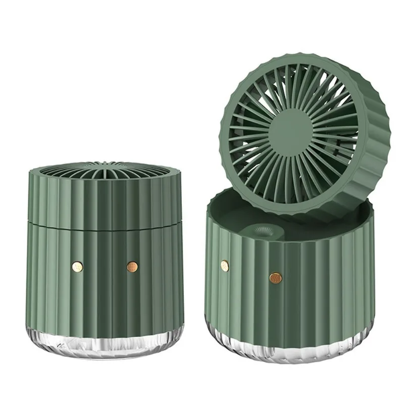 Ventilador elétrico portátil Recarregável Água C-ooling Eco-friendly Cooler Spray Umidificador Com Usb Para Dormitório Escritório Desktop