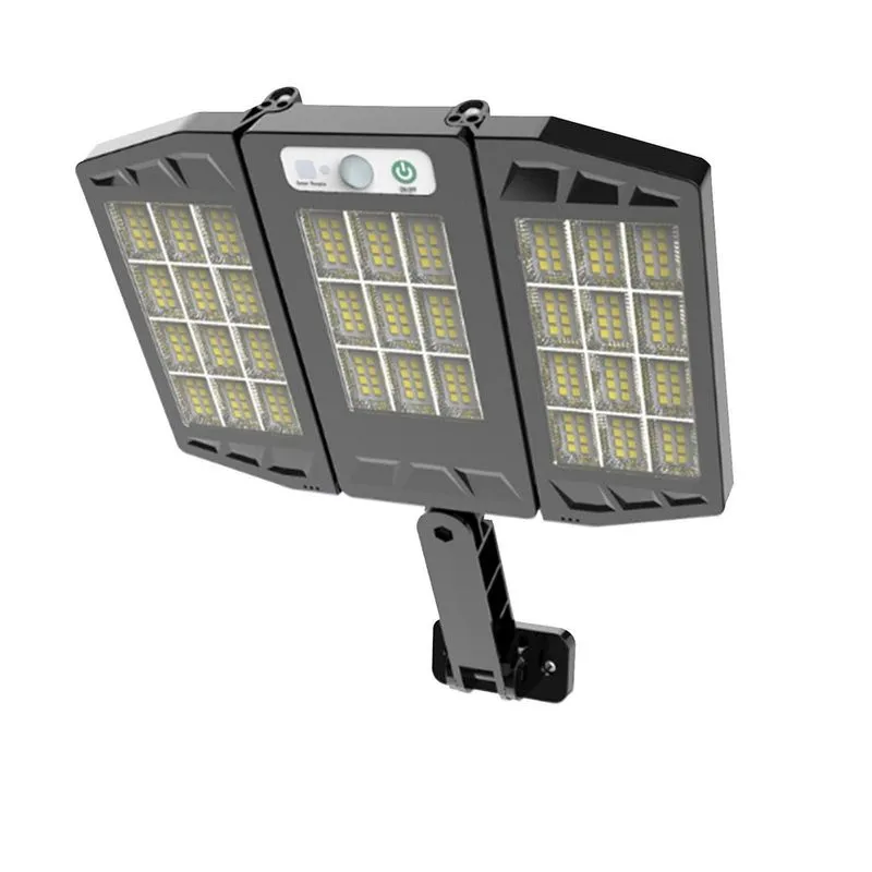 Luz de rua solar, Ip65 impermeável, crepúsculo para da-wn com sensor de movimento levou luz de inundação de segurança para estacionamento, controle remoto com talão de lâmpada 264 Smd