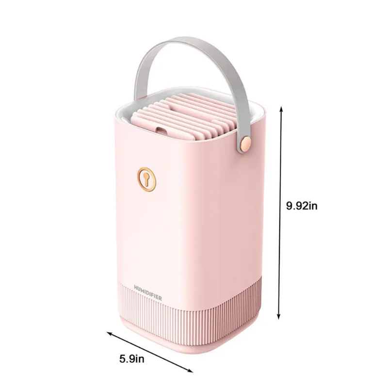 Umidificador Usb Grande Capacidade 3.3l Hidratação Interna Doméstica Pulverizador Duplo