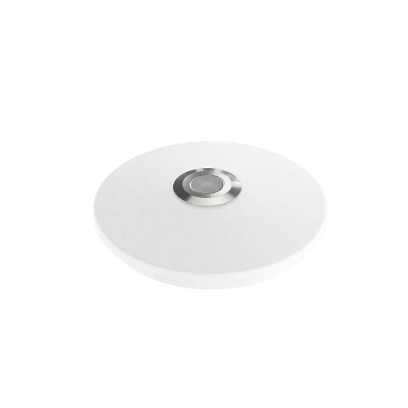 Luz de teto conduzida da música com alto-falante Bluetooth, luzes de teto conduzidas Rgb, lâmpada de teto de mudança de cor remota do controle do aplicativo do smartphone, iluminação embutida da monta