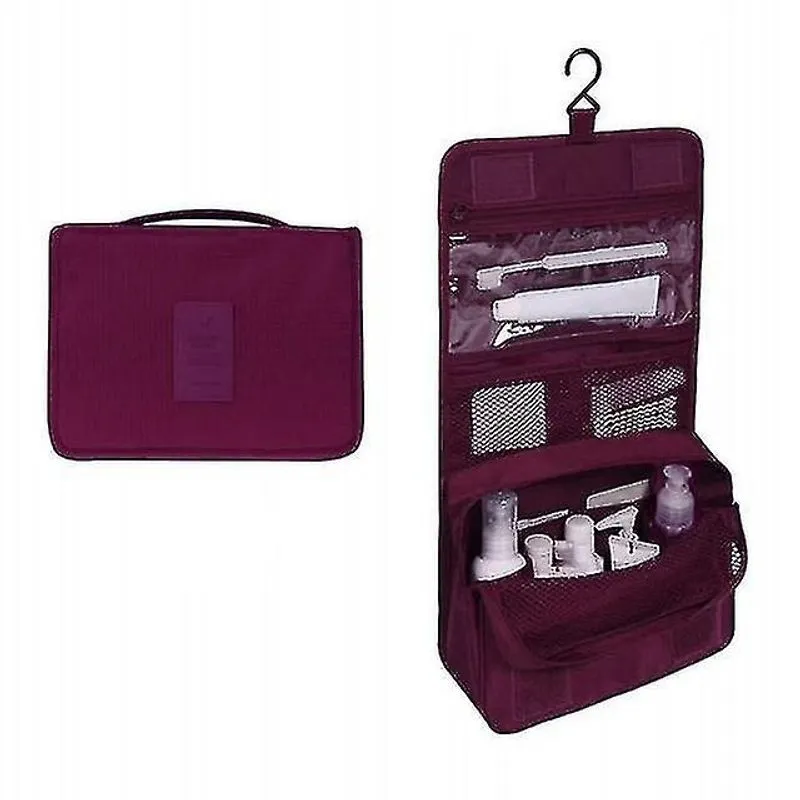 Sacos de armazenamento doméstico vinho tinto bolsa de armazenamento de viagem portátil organizador de cosméticos roupas íntimas de pano organizador de bolsa de higiene pessoal