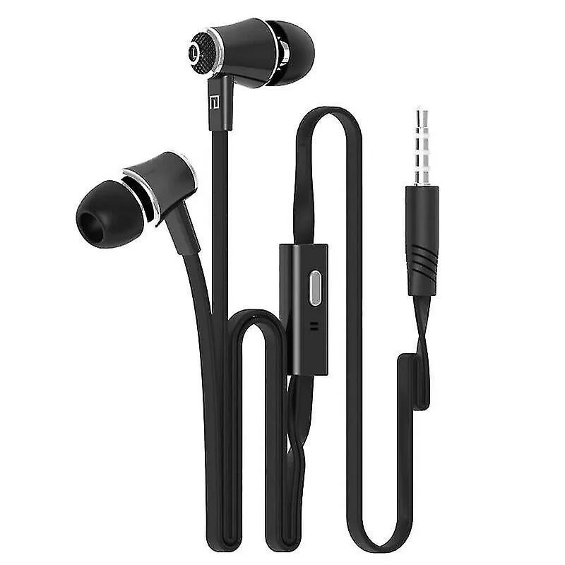 Fones de ouvido fones de ouvido estéreo preto fones de ouvido intra-auriculares fone de ouvido mãos-livres para celular pc laptop