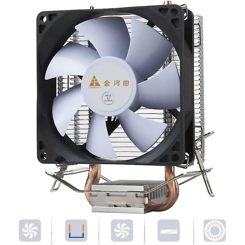 Peças de refrigeração do sistema de computador dc 12v ventilador de refrigeração de 3 pinos dissipador de calor led para intel 115x/775 amd am3 am4 pc cpu
