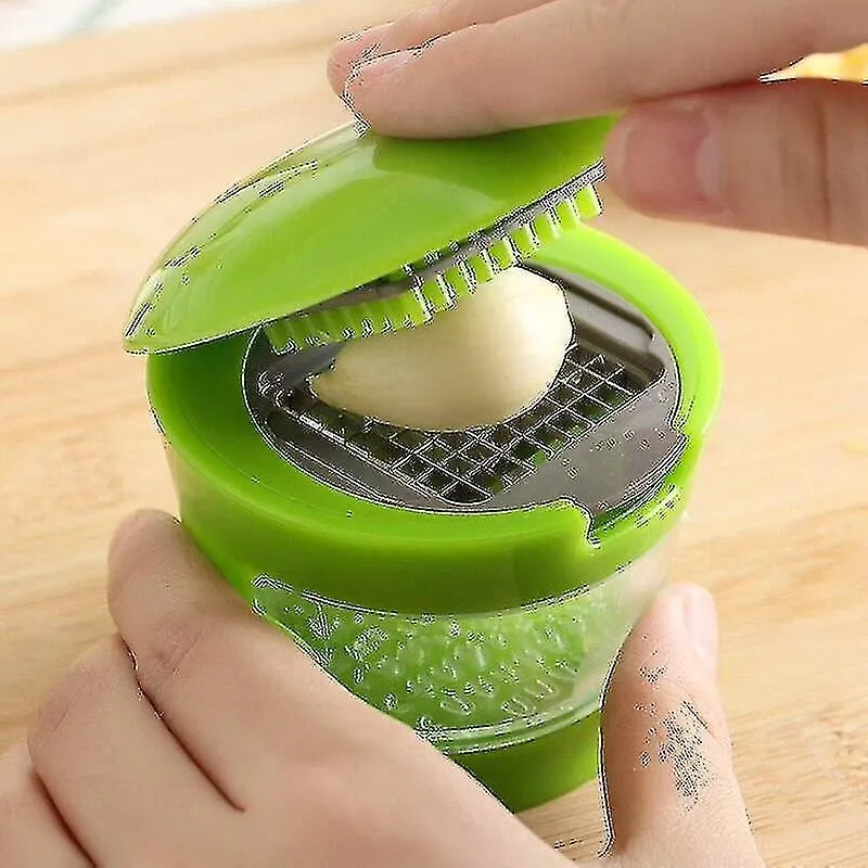 Temporizadores de cozinha ralador de alho mini prensa portátil de aço inoxidável cortador de vegetais manual espremedor de sumos moedor de cozinha