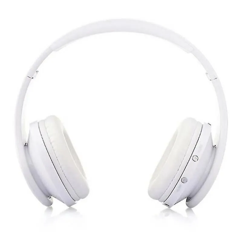 Fones de ouvido fones de ouvido branco dobrável sem fio bluetooth fone de ouvido sobre a orelha com microfone estéreo