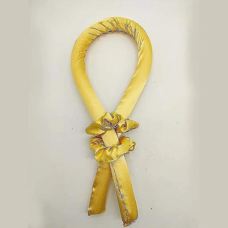 Modeladores de volume de coque de cabelo sono preguiçoso sem calor ferro de frisar amarelo