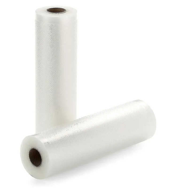 Sacos de armazenamento doméstico 2pcs espessado preservação de alimentos textura vácuo saco rolo em relevo