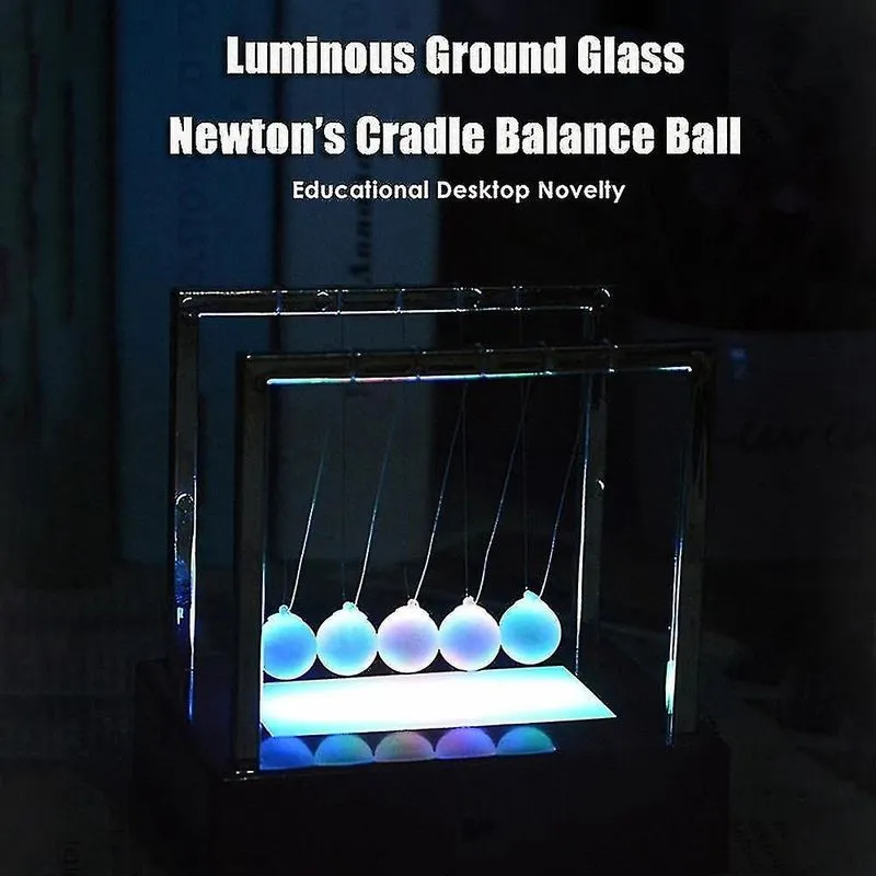 Conjuntos de panelas 2cm luminoso pêndulo terrestre newton berço bola de equilíbrio para decoração de mesa