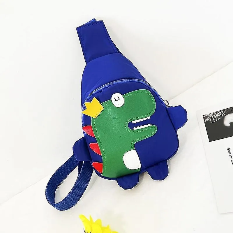 Mochilas bonito desenho animado arnês mochila de viagem ao ar livre bolsa de peito de dinossauro de corpo cruzado