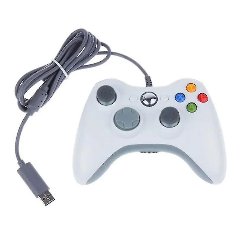 Casa acessórios de console de jogos branco usb controlador de jogo com fio joypad joystick joystick para laptop pc computador deaktop