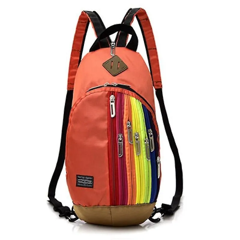 Mochilas femininas mochila arco-íris crossbody bolsa de peito cor 3