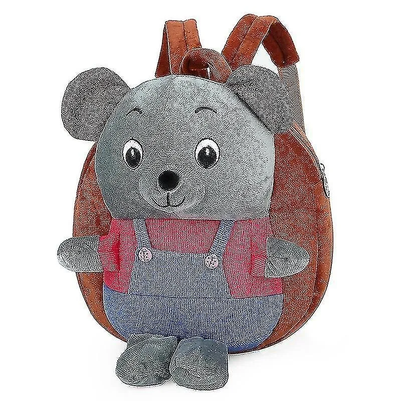 Mochilas melancia vermelha vermelha ursos pequenos bebê infantil brinquedo de pelúcia pequena bolsa escolar mochila bolsa de desenho animado