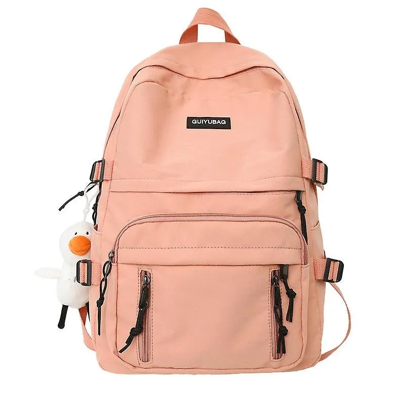 Mochila de estudante escolar mochila universitária bolsa de viagem grande capacidade campus simples fresco doce casal