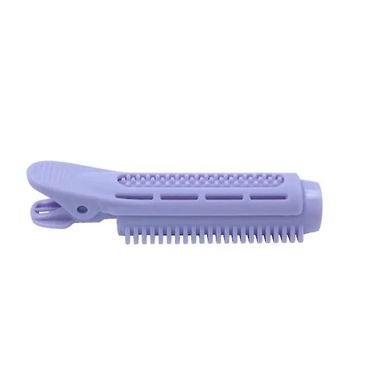 Grampos de modelador de cabelo pinos 12pcs grampo de rolo de cabelo onda estilo de cabelo pasta raiz cabeleireiro modelador lâmpada cabeleireiro roxo
