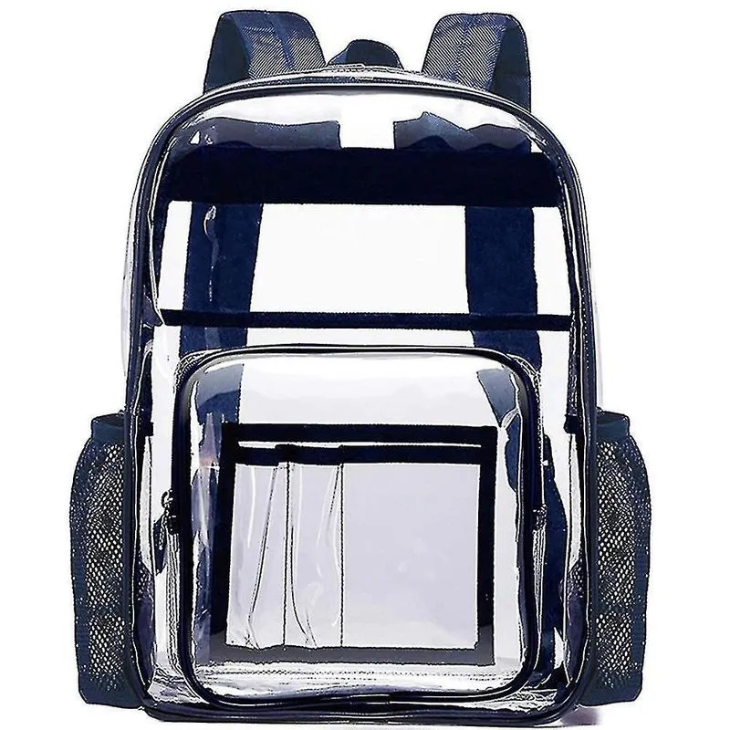 Mochilas pvc mochila transparente de grande capacidade color-5