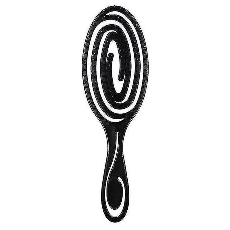 Alisadores de cabelo curvo estilo bobina de mosquito pente de massagem de cabelo pente de almofada de ar ferramenta de beleza saco selado grande curvado