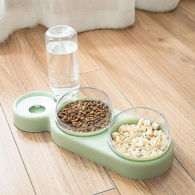 Distribuidores de alimentos tigela para animais de estimação alimentador automático tigela de comida para cães com água tigela dupla tigela levantada tigelas de prato