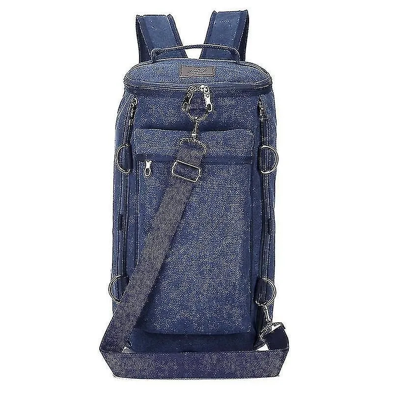 Mochilas mochila de viagem retrô de grande capacidade azul lago para meninos