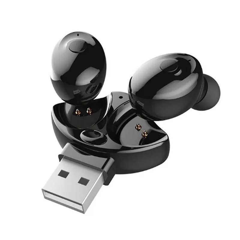 Fones de ouvido fones de ouvido carro usb binaural fone de ouvido bluetooth à prova d'água tws5.0 fones de ouvido intra-auriculares tampões de ouvido esportivos
