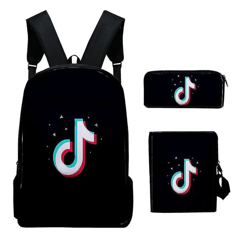 Mochilas conjunto de mochila 3d mochila reduz a carga e resistente ao desgaste mochila estudantil cor-3
