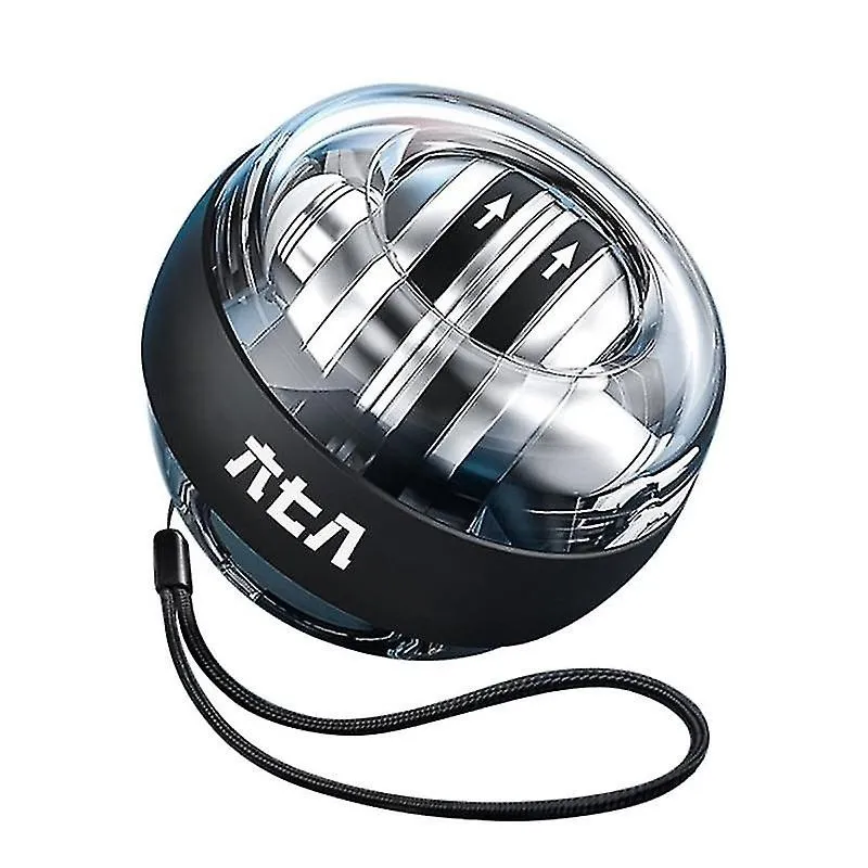 Exercitadores de mão led giroscópico powerball autostart range giroscópio power bola de pulso preta