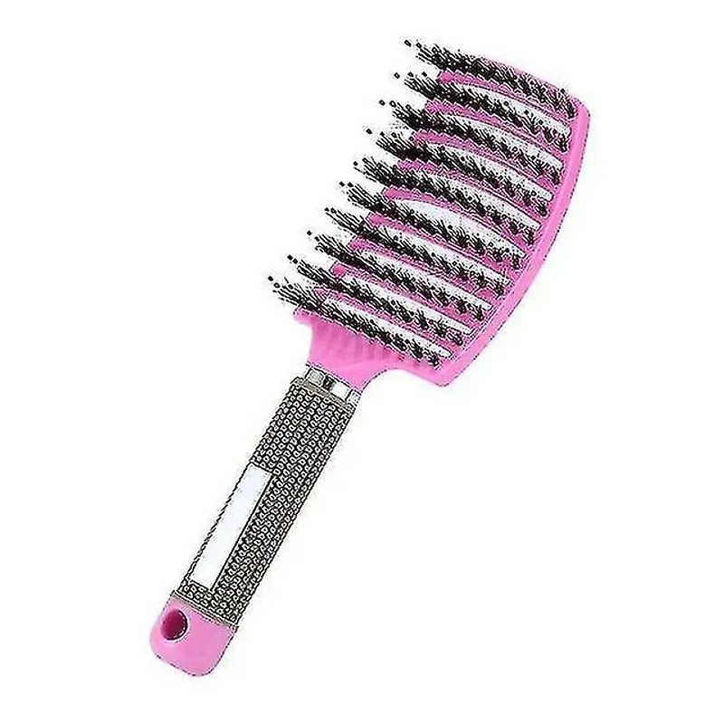 Alisadores de cabelo feminino cabelo couro cabeludo massagem pente cerdas escova de cabelo de nylon molhado encaracolado desembaraçar escovas de cabelo para salão
