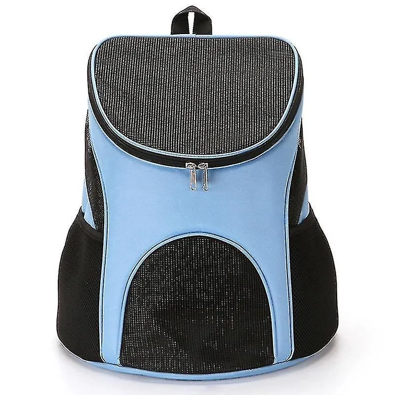 Gaiola de pássaro banhos de pássaros portátil dobrável nylon respirável mochila transportadora para animais de estimação tamanho: 33x30x24cm azul