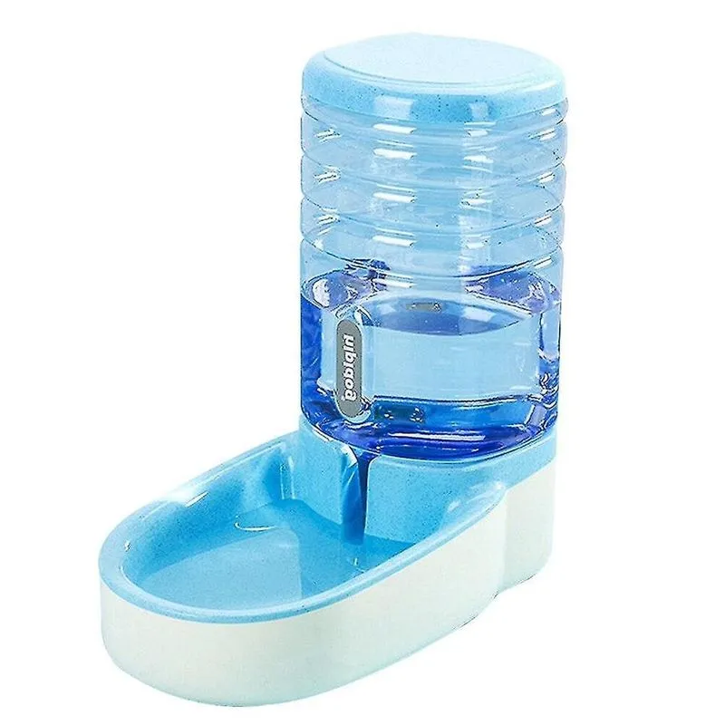 Bebedouros 3.8l fonte de água para gatos tigela de beber para cães dispensador automático de plástico para animais de estimação gatinho filhote de cachorro auto azul