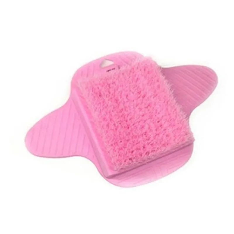 Arquivos para pés de plástico banho chuveiro escova de pés esfregador sapato de banho pés chinelos de massagem escova rosa