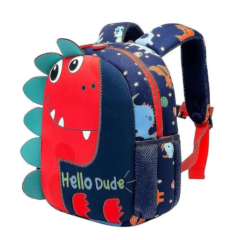 Mochilas mochila infantil 2-5 anos mochila escolar do jardim de infância menino menina dinossauro mochila vermelha