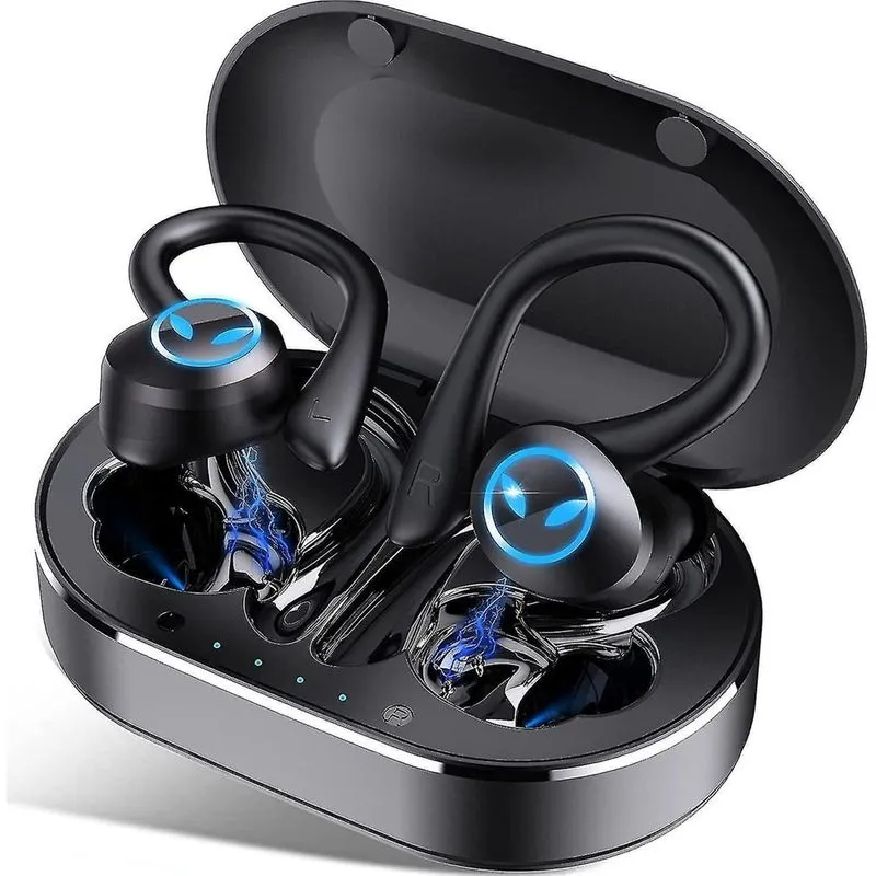 Fones de ouvido fones de ouvido fones de ouvido sem fio bluetooth 5.1 fones de ouvido esportivos sem fio com cvc 8.0 redução de ruído estéreo profundo