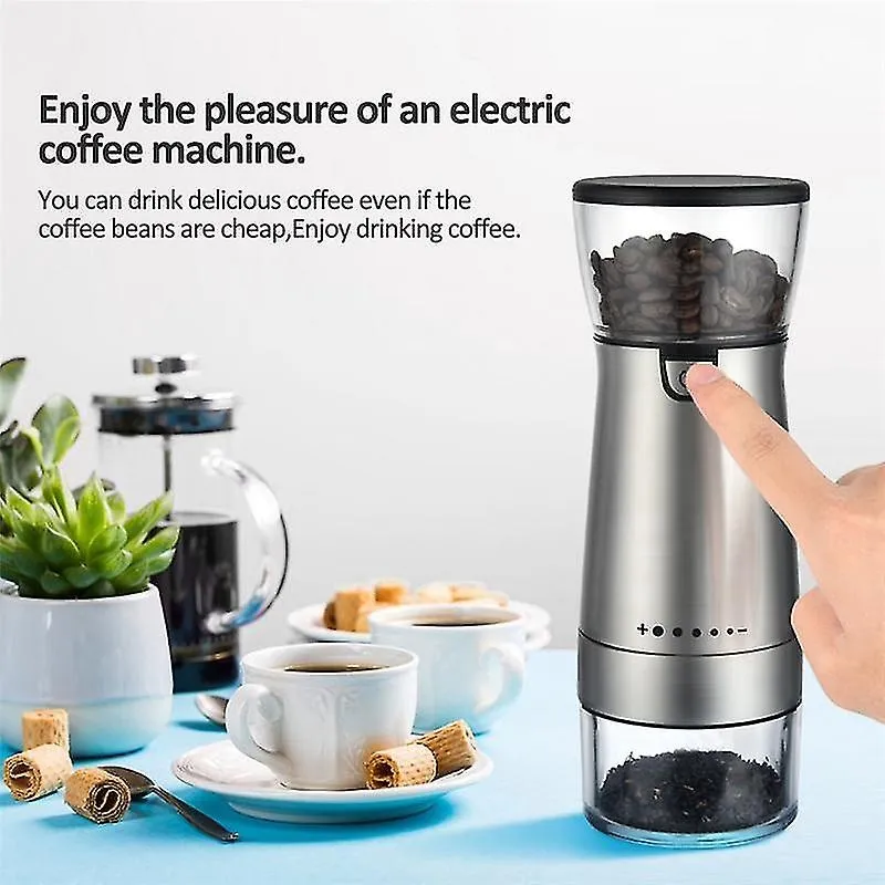 Moedores de café moedor de café elétrico usb máquina de moinho de grãos de café recarregável moedores de café ajustáveis