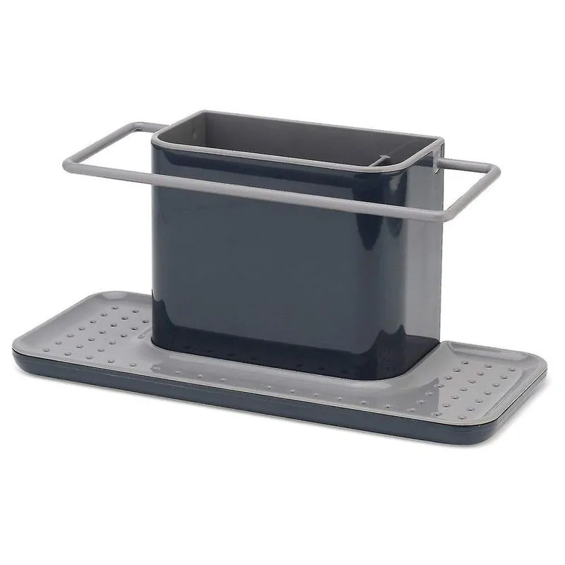 Máquinas de lavar louça 85070 pia caddy organizador de pia de cozinha porta-esponja lavável na máquina de lavar louça cinza grande