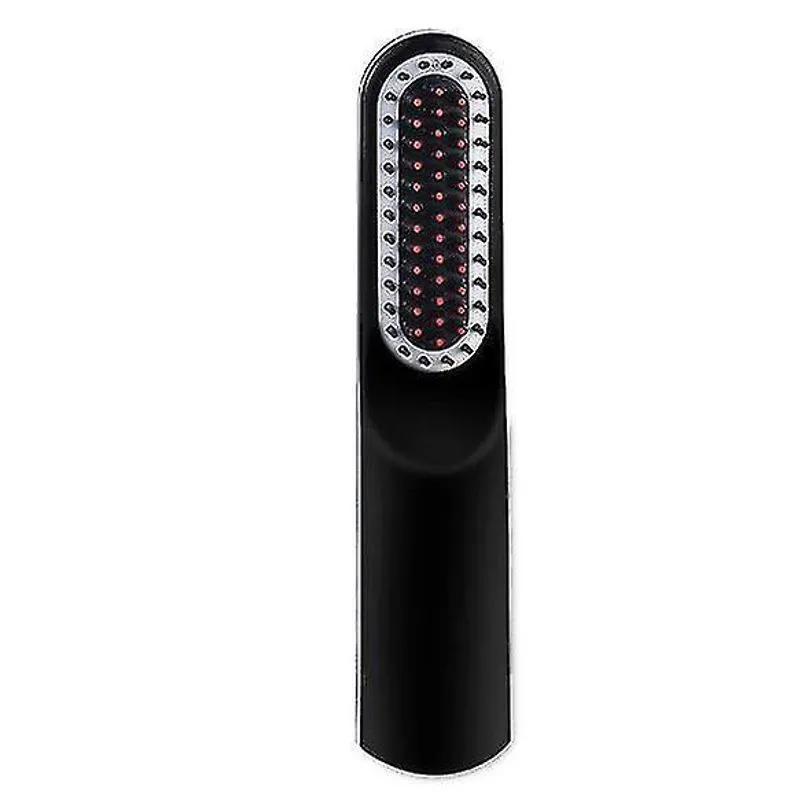 Alisadores de cabelo alisador de barba escova de alisamento aquecida sem fio anti-queimadura desligamento automático ajustável