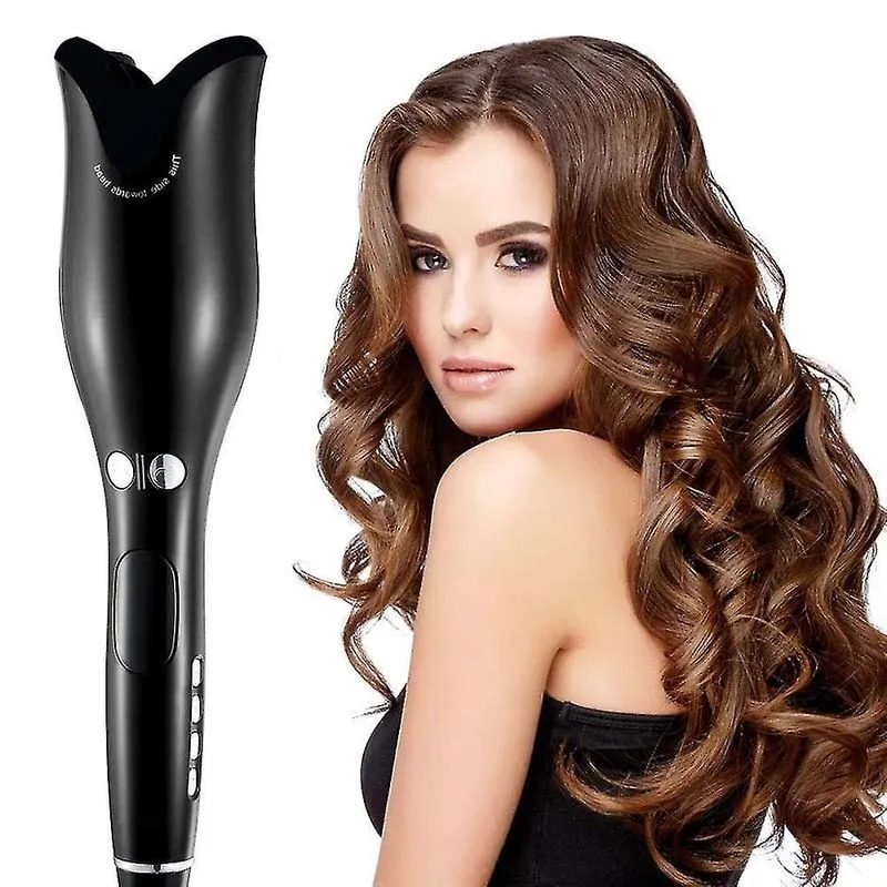 Ferros de ondulação modelador de cabelo spin n curl varinha curling ferro giratório cerâmica lcd 1 polegada carregamento usb ferros de ondulação
