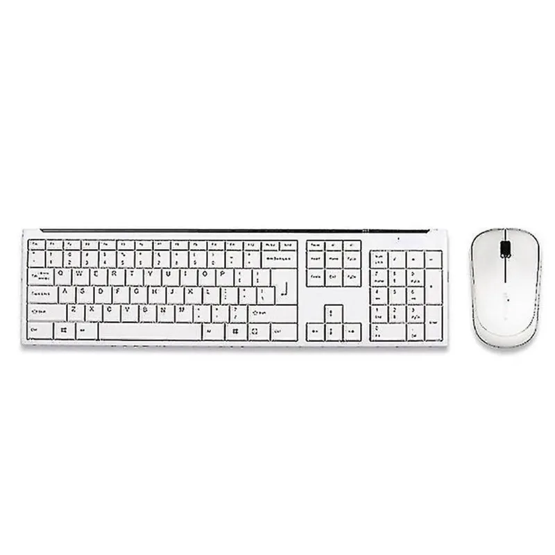 Conjuntos de acessórios de computador lenovo ec200 thinkplus conjunto de mouse de teclado sem fio de escritório portátil branco