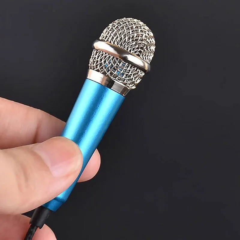 Mini microfone condensador de karaokê para computador de telefone mini fonêmico