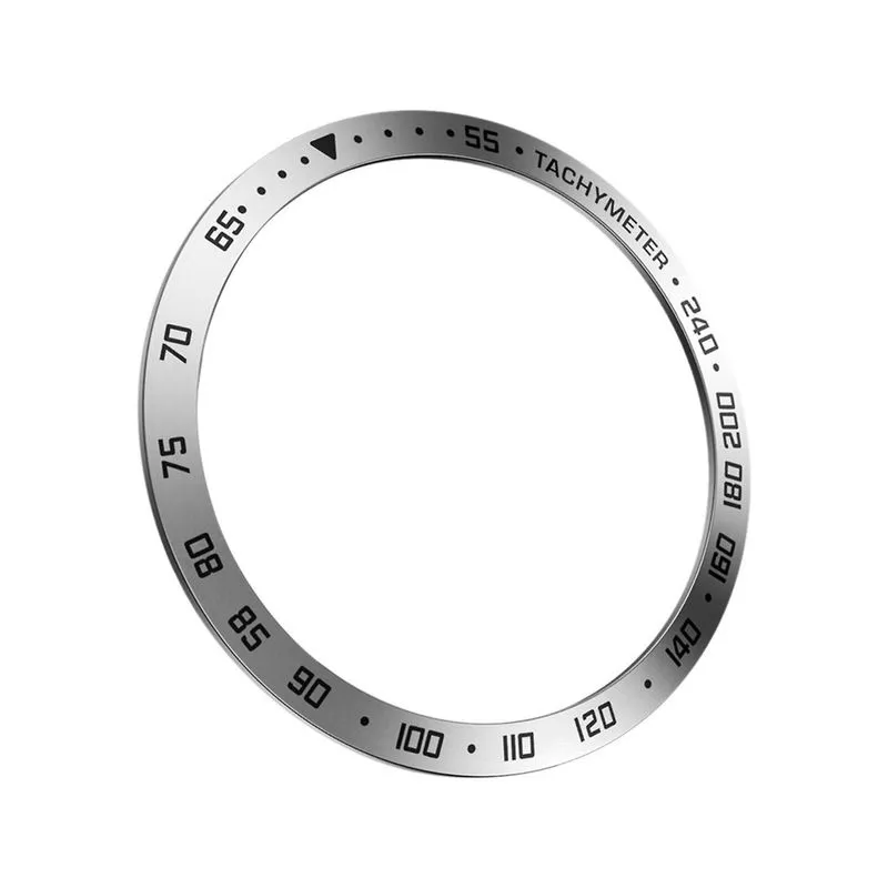 Anel de relógio de metal compatível para Samsung Galaxy Watch4 40mm, proteção contra arranhões estilo caixa de metal E