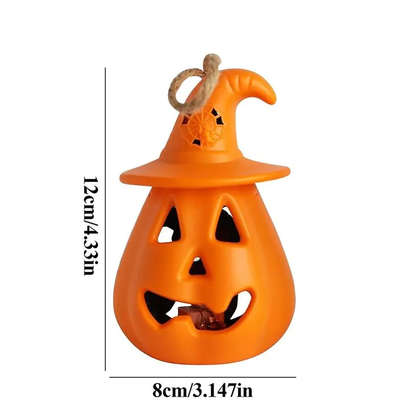 Decoração de terror portátil esqueleto vela lâmpada layout adereços nova lanterna led