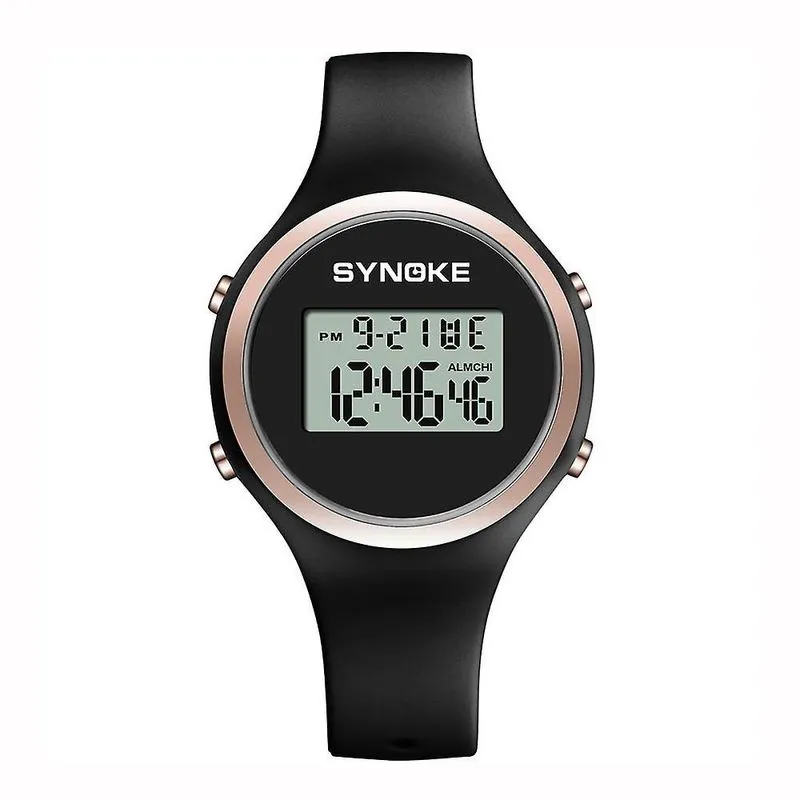 Synoke Student Sports Relógios Relógio Digital 50m Relógio à Prova D 'Água Cronógrafo Led