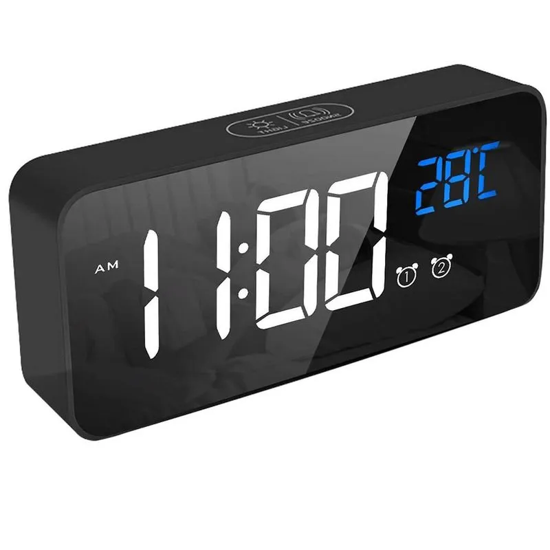 Despertador digital, Despertador Led com função Snooze, Carregamento da porta USB