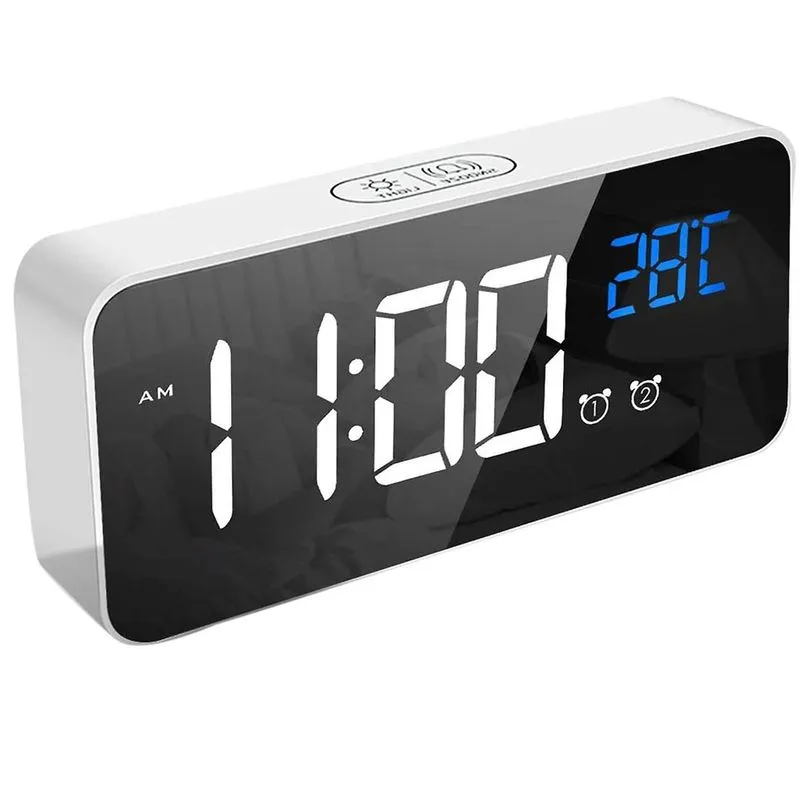 Despertador digital, Despertador Led com função Snooze, Carregamento da porta USB