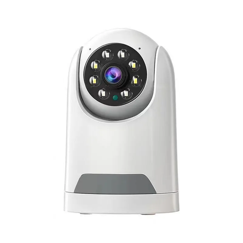 Câmera de segurança inteligente, 1080p Hd Camera 2.4ghz Wifi com visão noturna, áudio bidirecional, detecção de movimento, nuvem e armazenamento de cartão sd