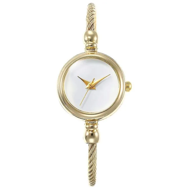 Relógio de quartzo Mulher High-end Blue Glass Life Waterproof Distinguished