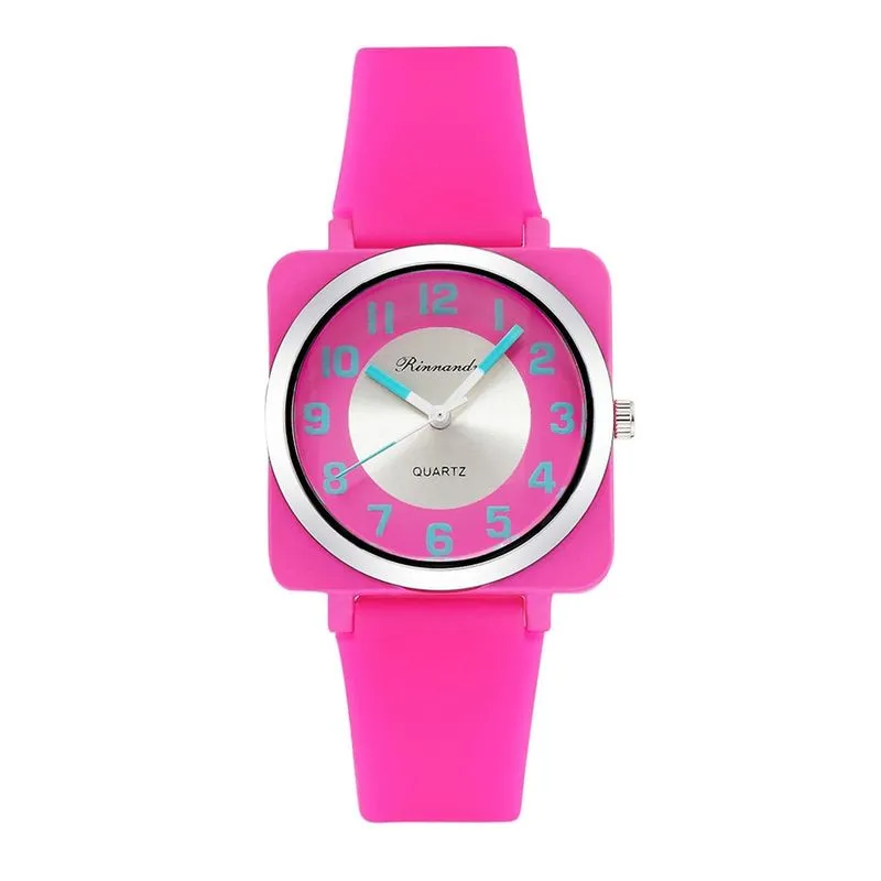 Relógio de pulseira casual feminino Quartz Mesh Belt Band Relógios de pulso analógicos de moda