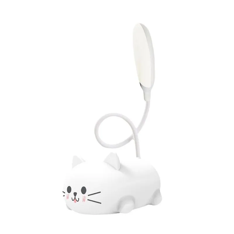 Lâmpada de mesa led para crianças de carregamento sem fio estudante aprendendo lâmpada de proteção ocular usb recarregável desenhos animados brinquedo lâmpada presente dormitório pequena lâmpada de me