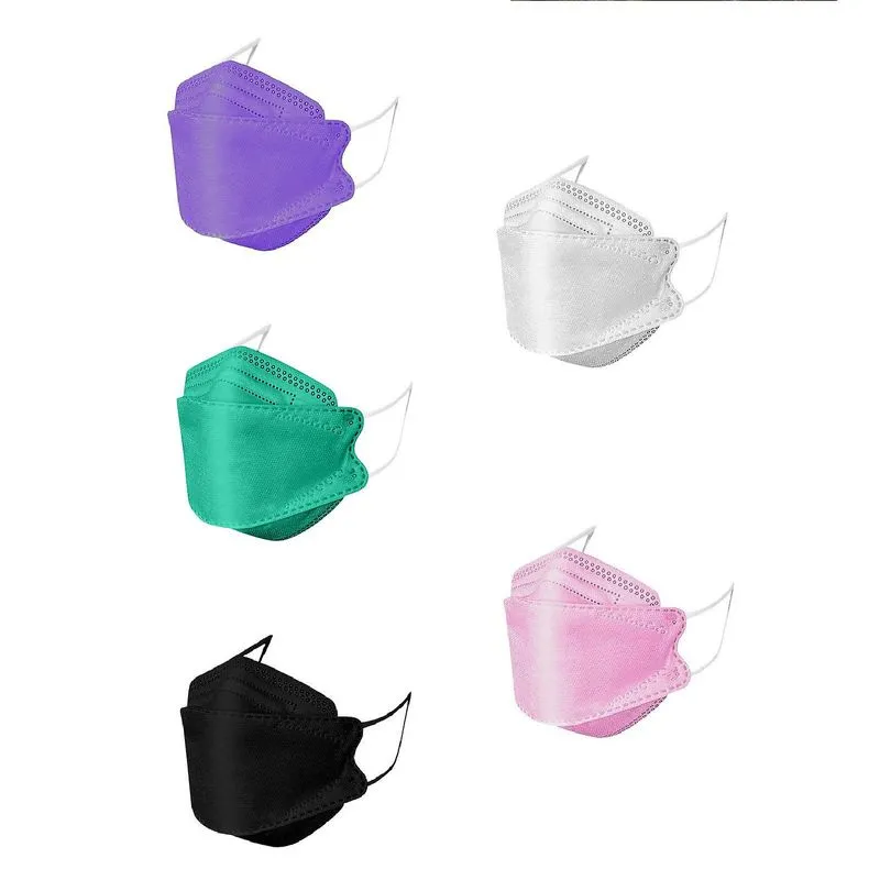 Máscara Facial Descartável De Peixe Para Adultos Com Loop De Ouvido 4ply Industrial