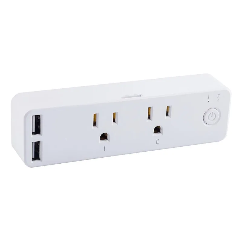 Tomada inteligente Wifi com controle remoto e função de temporizador Trabalhe com Alexa e Google Assitant 16a Smart Socket 2.4g Wi-fi On-ly Suporte para telefone celular