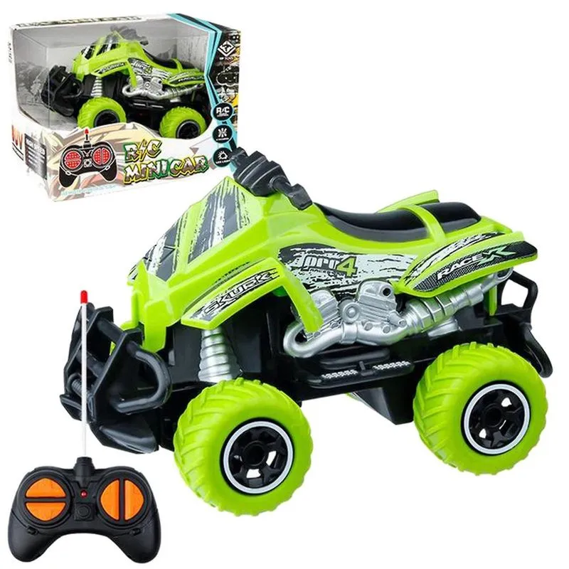 1:43 Mini simulação off-road motocicleta elétrica controle remoto carro de brinquedo